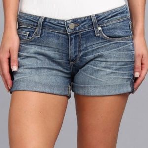 Paige Jimmy Jimmy Cut Off Denim Shorts